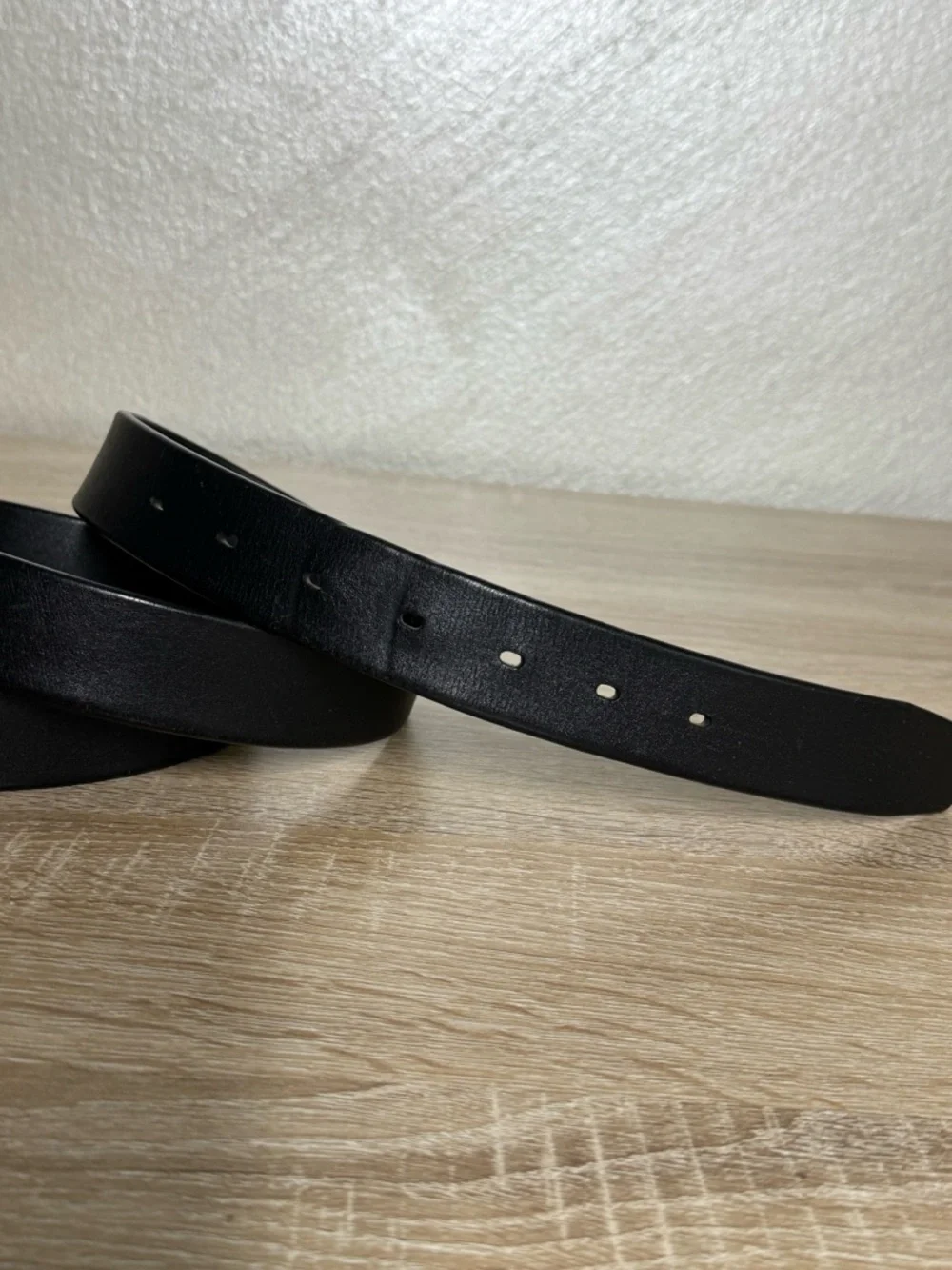 Perry Ellis Portfolio Men's Black Leather Belt Size 36/50/L